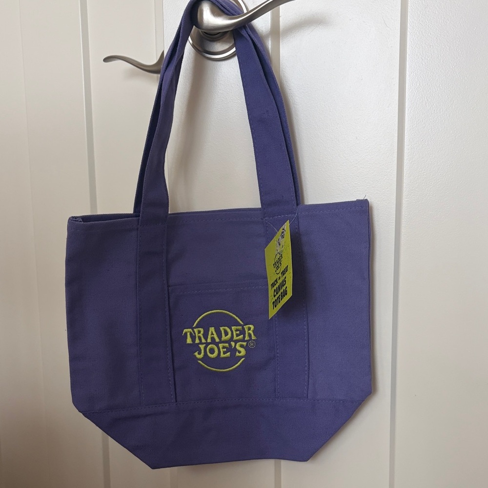 Trader Joe's Purple Tote Bag